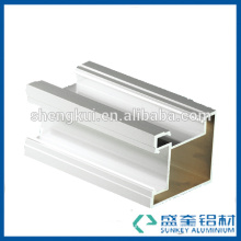 anodize aluminum extrusion profile with slivery white colour for good price of aluminium sliding window in Zhejiang China